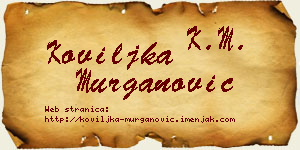 Koviljka Murganović vizit kartica